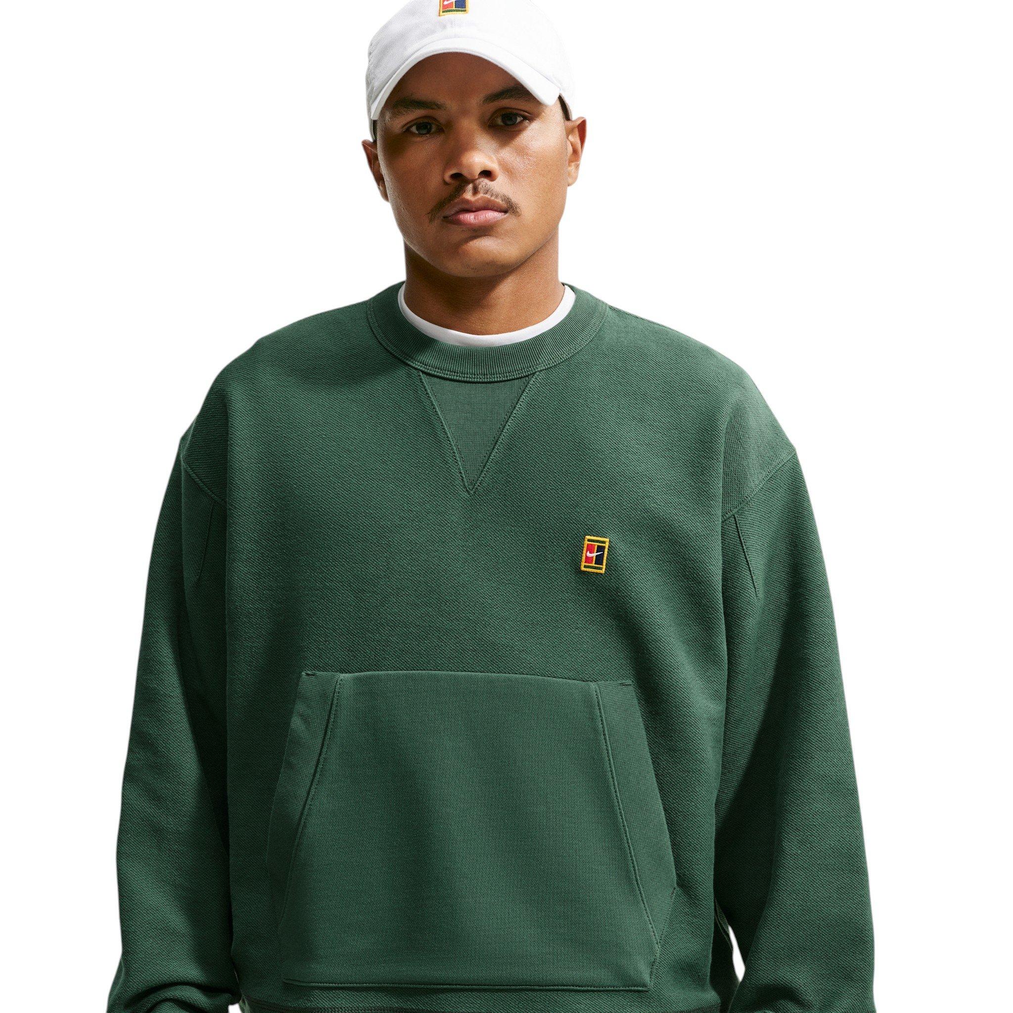 Nike Men's Club Rules French Terry Crew-Neck Sweatshirt - GREEN
